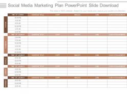 Social Media Marketing Plan Powerpoint Slide Download