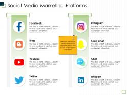 Social media marketing platforms m2991 ppt powerpoint presentation slides template
