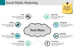 Social media marketing ppt infographic template