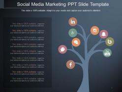 Social Media Marketing Ppt Slide Template