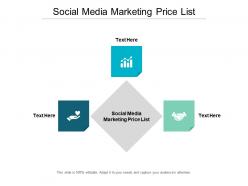 Social media marketing price list ppt powerpoint presentation professional inspiration cpb