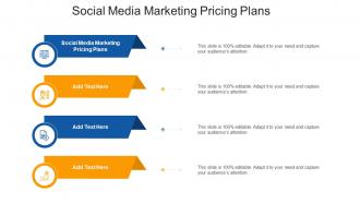 Social Media Marketing Pricing Plans Ppt Powerpoint Presentation Layouts Format Cpb