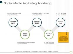 Social media marketing roadmap m2992 ppt powerpoint presentation infographic template icon