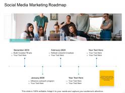 Social media marketing roadmap ppt powerpoint presentation pictures deck