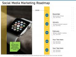 Social media marketing roadmap ppt powerpoint presentation show guide