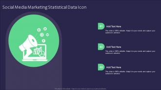 Social Media Marketing Statistical Data Icon