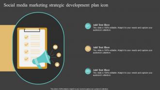 Social Media Marketing Strategic Development Plan Icon