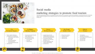 Social Media Marketing Strategies To Promote Food Guide On Tourism Marketing Strategy SS