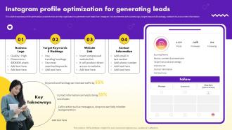 Social Media Marketing Strategy Instagram Profile Optimization For Generating Leads