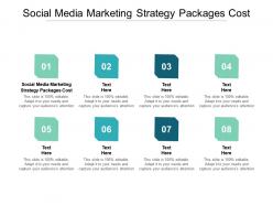 Social media marketing strategy packages cost ppt powerpoint presentation portfolio demonstration cpb