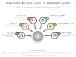 Social media marketing tutorial ppt background designs