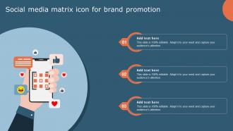 Social Media Matrix Icon For Brand Promotion