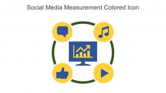 Social Media Measurement Colored Icon in powerpoint pptx png and editable eps format