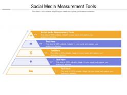 Social media measurement tools ppt powerpoint presentation show deck cpb