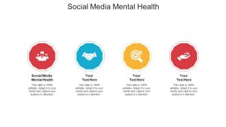 Social media mental health ppt powerpoint presentation gallery vector cpb