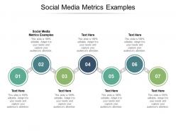 Social media metrics examples ppt powerpoint presentation infographics icons cpb