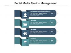 Social media metrics management ppt powerpoint presentation ideas graphics download cpb