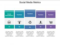 Social media metrics ppt powerpoint presentation summary graphics example cpb