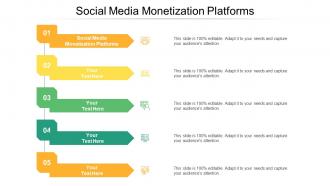 Social Media Monetization Platforms Ppt Powerpoint Presentation Layouts Designs Cpb