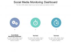 Social media monitoring dashboard ppt powerpoint presentation layouts design templates cpb