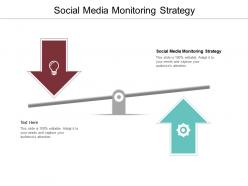 Social media monitoring strategy ppt powerpoint presentation model designs download cpb