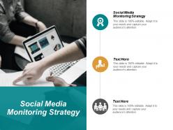 Social media monitoring strategy ppt powerpoint presentation slides portrait cpb