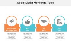 Social media monitoring tools ppt powerpoint presentation slides portrait cpb