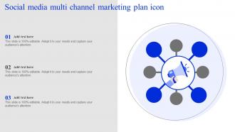 Social Media Multi Channel Marketing Plan Icon