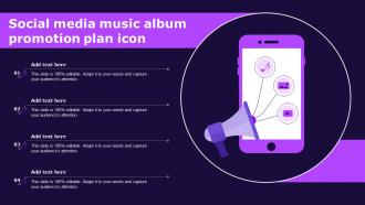 Social Media Music Album Promotion Plan Icon