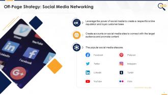 Social Media Networking Strategy For Off Page SEO Edu Ppt