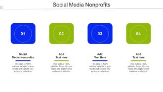 Social Media Nonprofits Ppt Powerpoint Presentation Slides Visual Aids Cpb