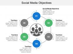 Social media objectives ppt powerpoint presentation gallery example cpb