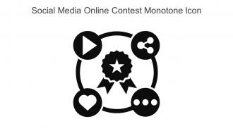 Social Media Online Contest Monotone Icon In Powerpoint Pptx Png And Editable Eps Format