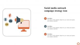Social Media Outreach Campaign Strategy Icon