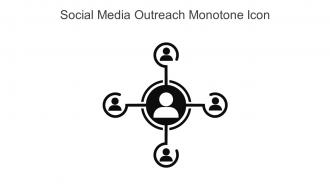 Social Media Outreach Monotone Icon In Powerpoint Pptx Png And Editable Eps Format