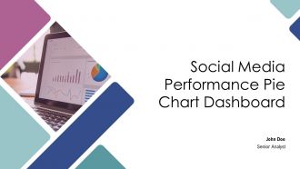 Social Media Performance Pie Chart Dashboard PPT Template AT