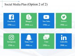 Social media plan ppt background images