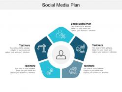 Social media plan ppt powerpoint presentation ideas visual aids cpb