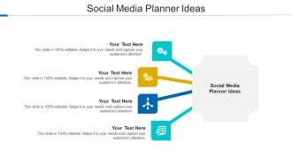 Social Media Planner Ideas Ppt Powerpoint Presentation Show Template Cpb