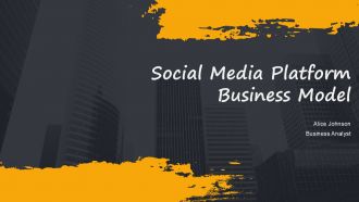 Social Media Platform Business Model PPT Sample ACP