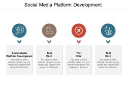 Social media platform development ppt powerpoint presentation professional infographics cpb