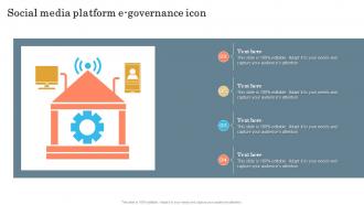 Social Media Platform E Governance Icon