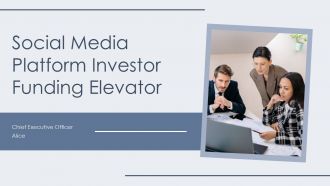 Social Media Platform Investor Funding Elevator PPT Slides ST AI