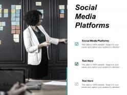 Social media platforms ppt powerpoint presentation show design inspiration cpb