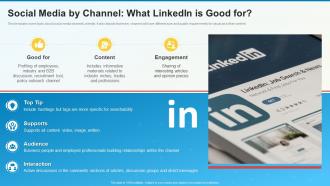 Social Media Playbook By Channel What Linkedin Is Good For