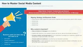 Social Media Playbook How To Master Social Media Content