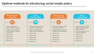 Social Media Policy Powerpoint Ppt Template Bundles Customizable Best