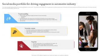 Social Media Portfolio For Driving Engagement In Automotive Industry