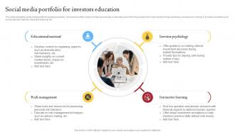 Social Media Portfolio For Investors Education