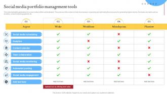 Social Media Portfolio Management Tools